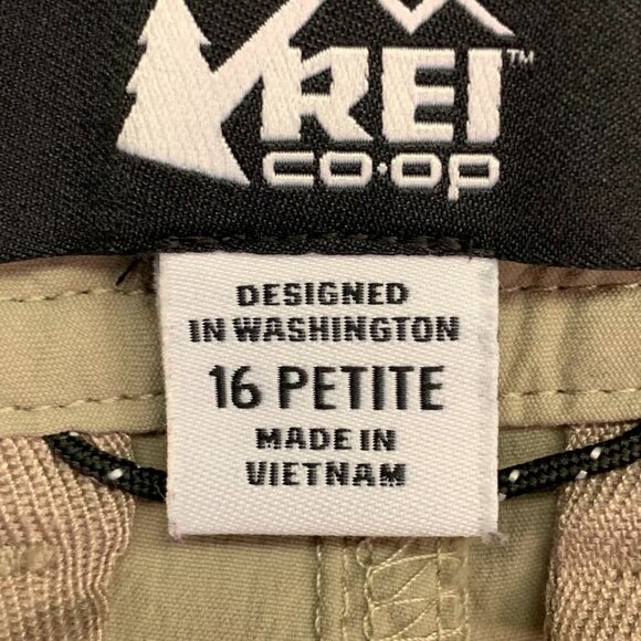 REI Co-op Women's Sahara Convertible Zip Shorts Snap Ankle Taper Pants Size‎ 16P - Picture 7 of 14